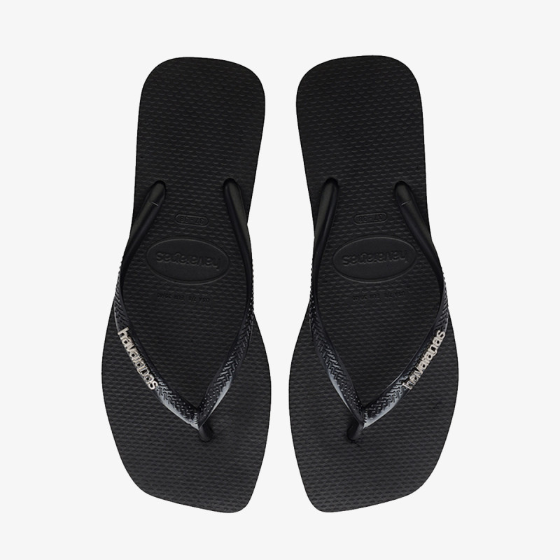 HAVAIANAS SLIM SQUARE LOGO METALLIC 