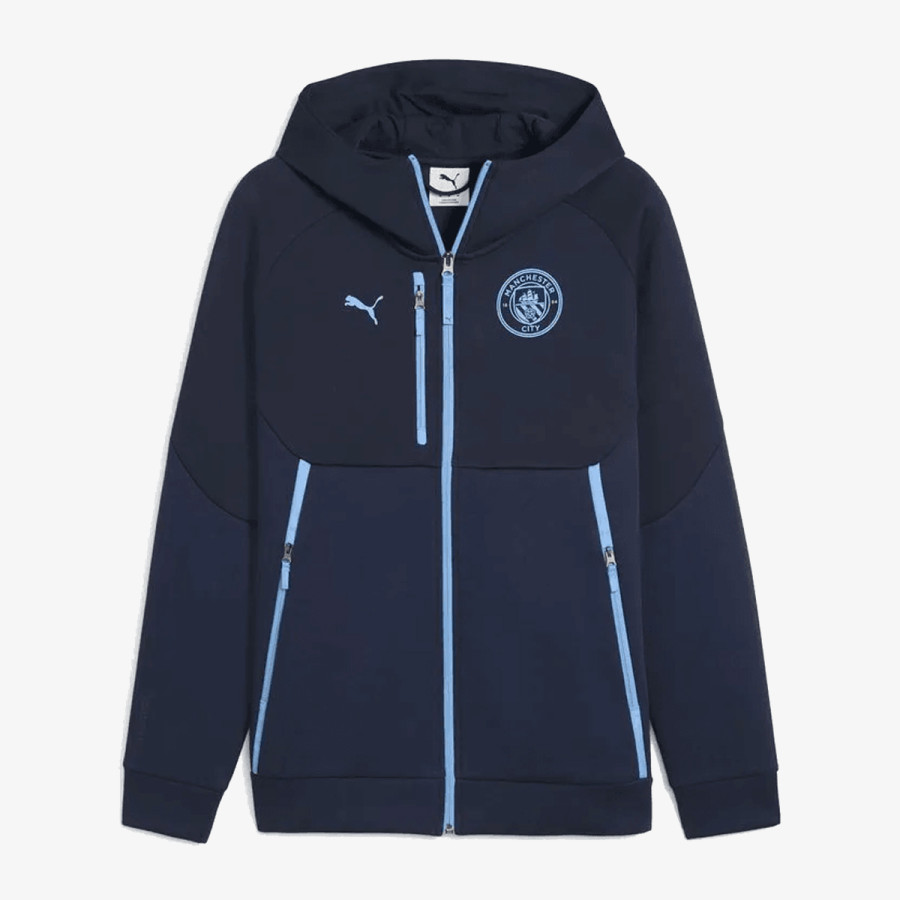 Puma MCFC PUMATECH FZ Hoodie Deep Navy-Team L 