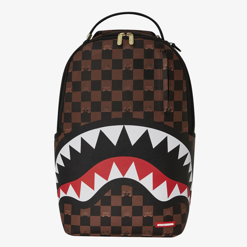 SPRAYGROUND PEEKING CHARACTER CHECK BACKPACK 