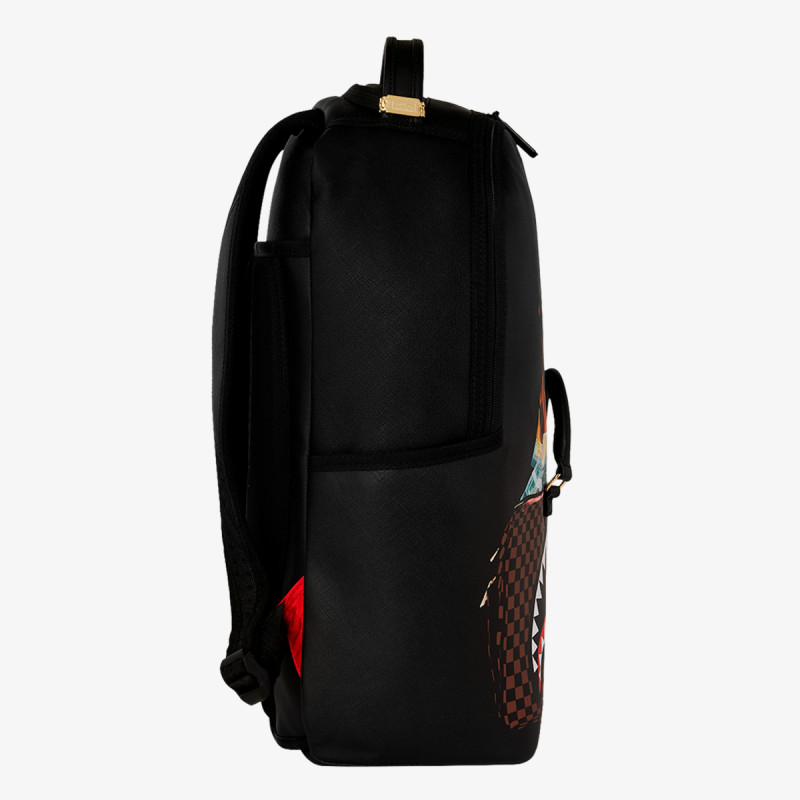 SPRAYGROUND BAG OF MONEY ON FIRE BACKPACK 