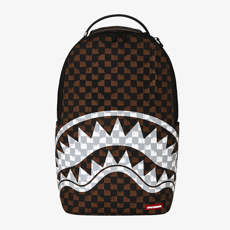 SPRAYGROUND SHARKS IN PARIS WTF BUBBLY BLACK CHECK B 