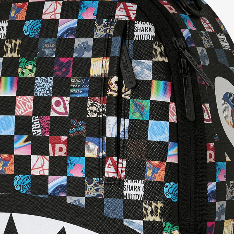 SPRAYGROUND CRAZY CHECK BACKPACK 