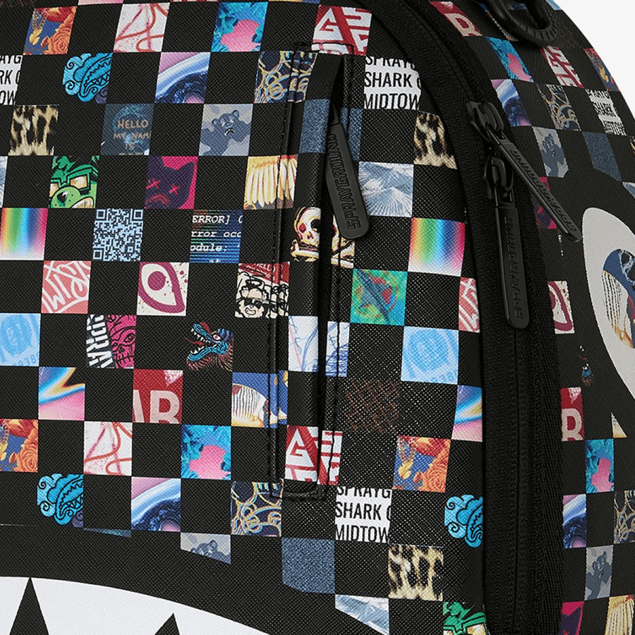 SPRAYGROUND CRAZY CHECK BACKPACK 