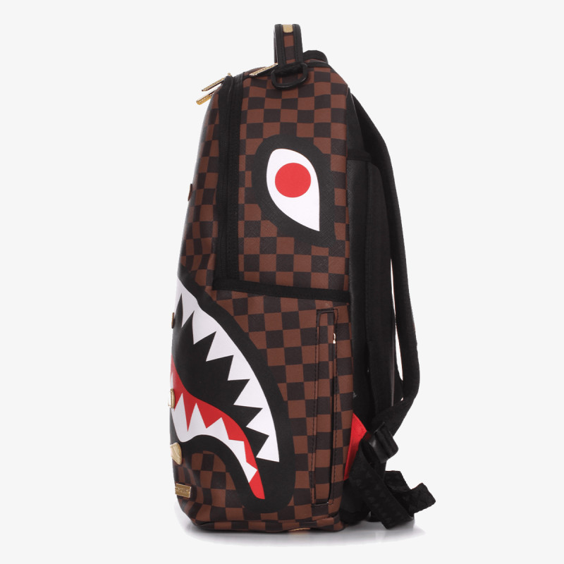 SPRAYGROUND SHARKS IN PARIS GOLD DRIP BACKPACK 