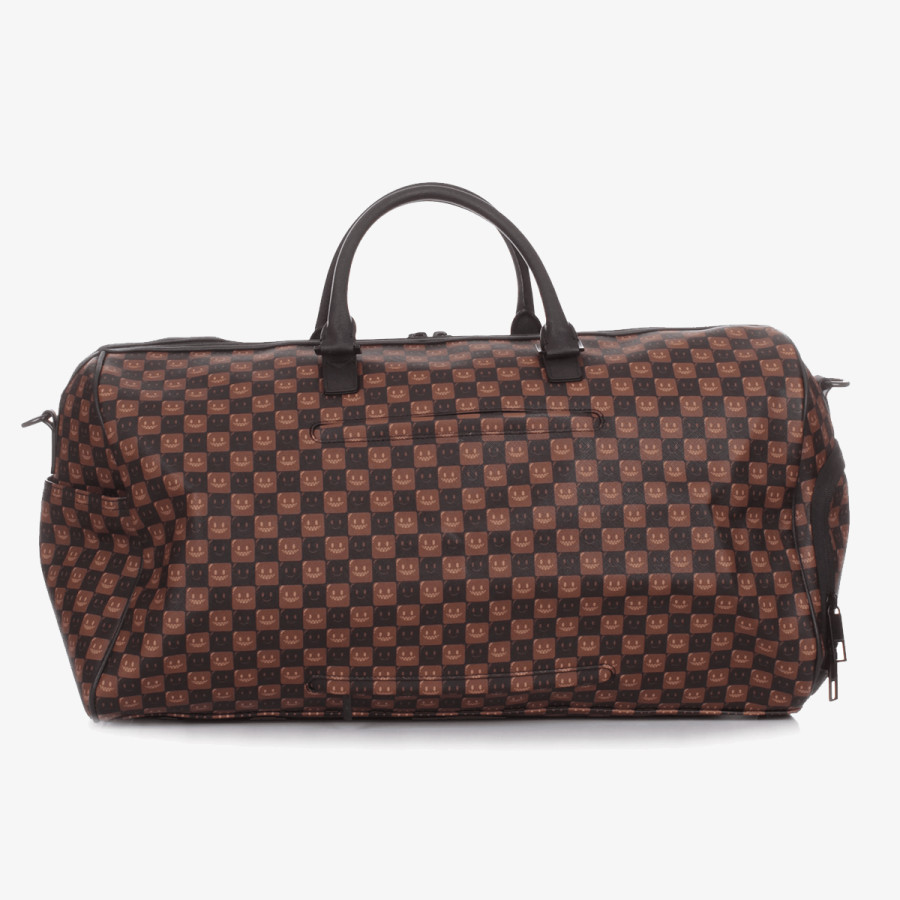 SPRAYGROUND SHARKS IN PARIS WTF BUBBLE BROWN CHECK D 