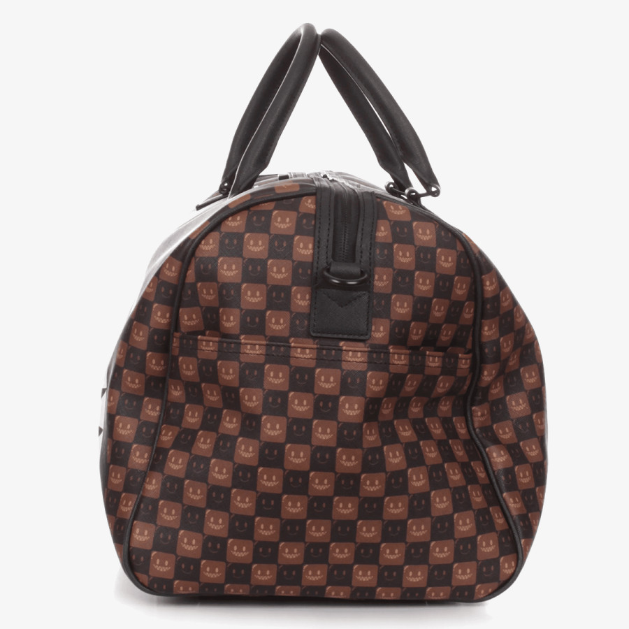SPRAYGROUND SHARKS IN PARIS WTF BUBBLE BROWN CHECK D 