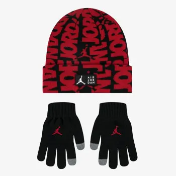 HADDAD JAN AJ AOP BEANIE SET 