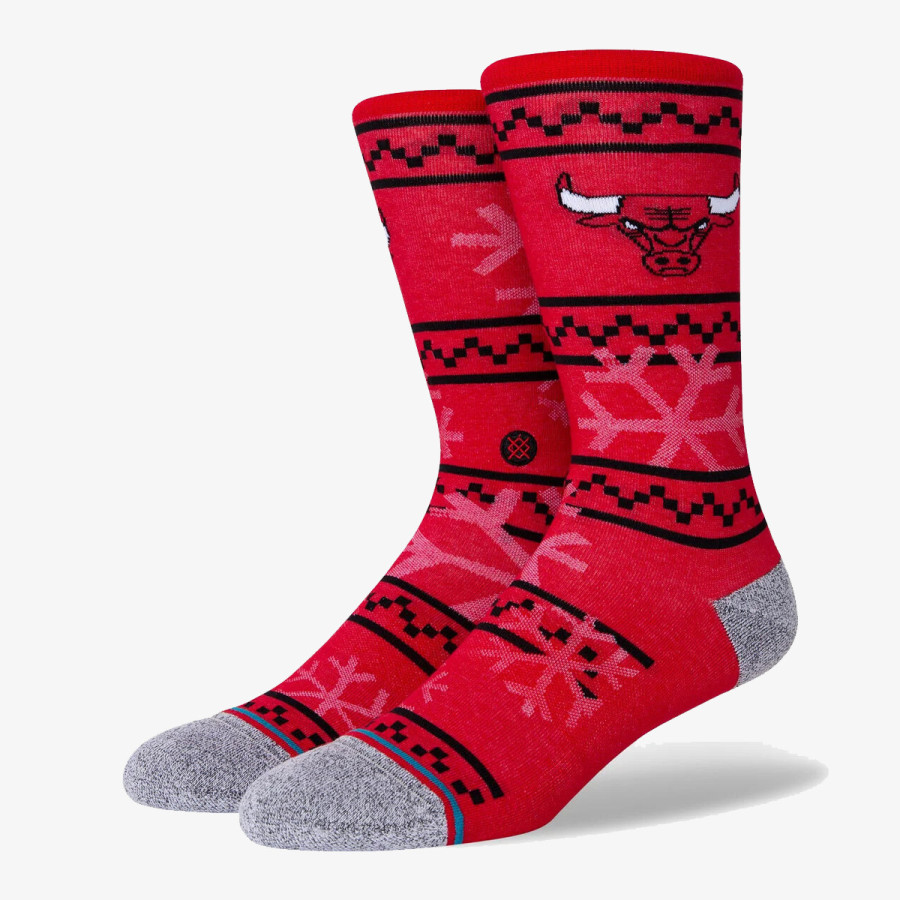Stance BULLS FROSTED 2 RED L CREW LIGHT 