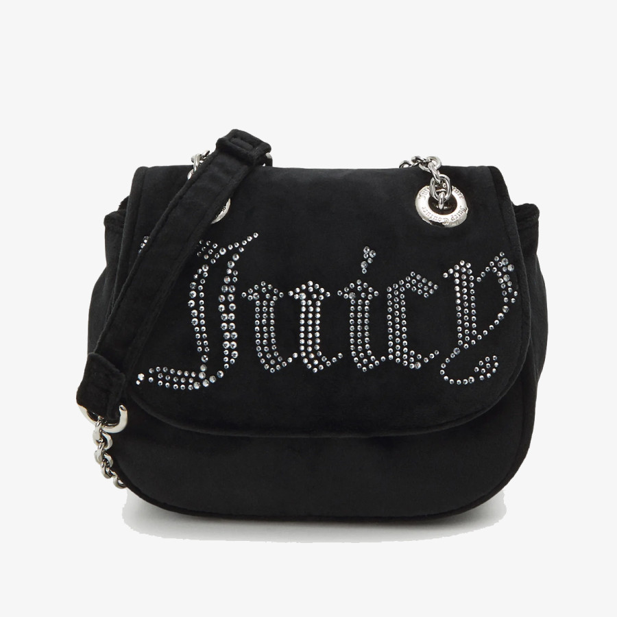 Juicy Couture Kimberly Crossbody w/ Fla Polyester Blac 
