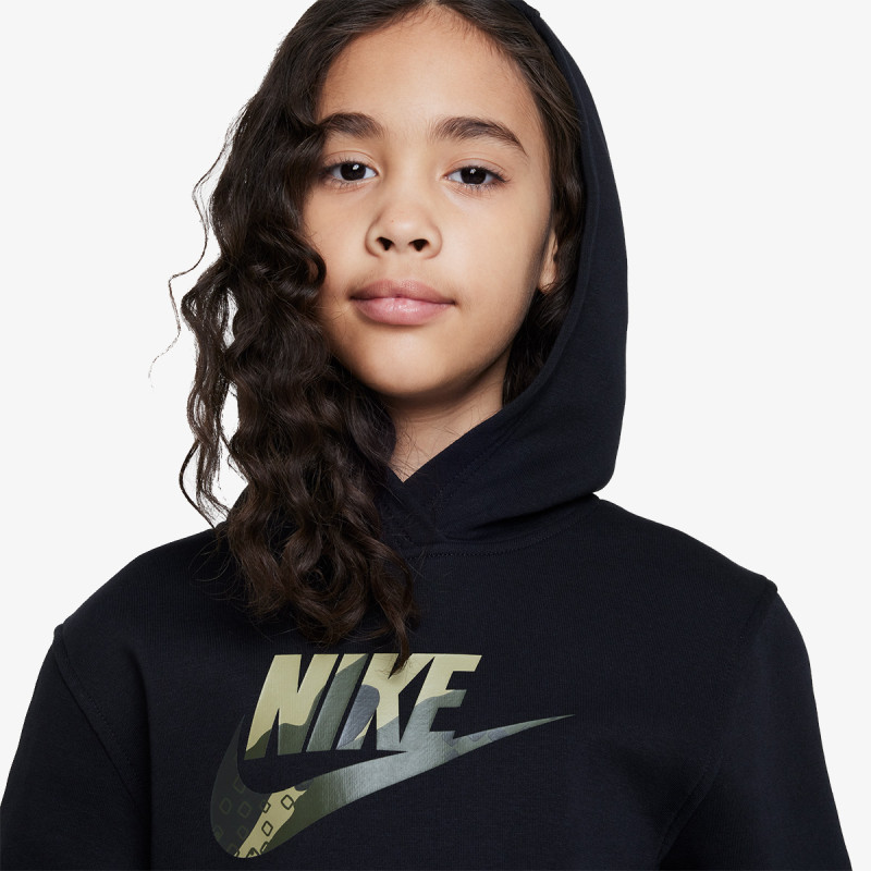 Nike K CLUB FLC HBR HOODIE SSNL GRX 