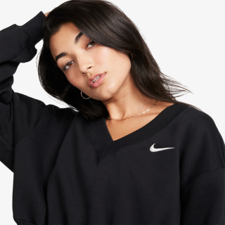 Nike W NSW PHNX FLC CROP VNECK 