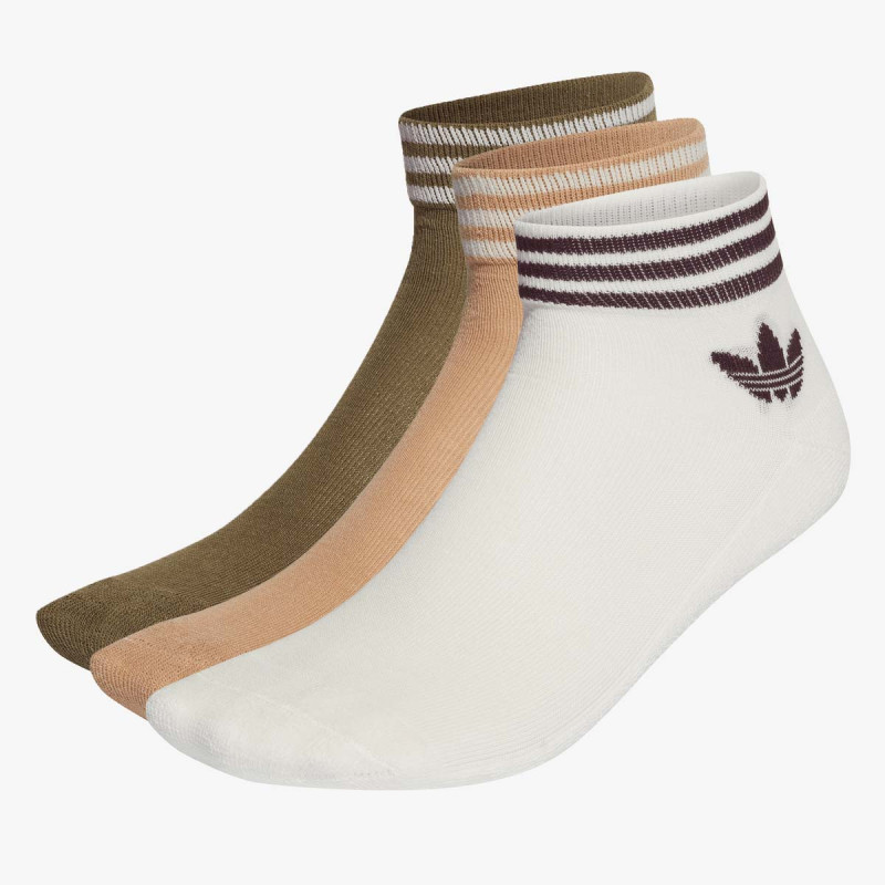 adidas Ponožky Trefoil Ankle – 3 páry 