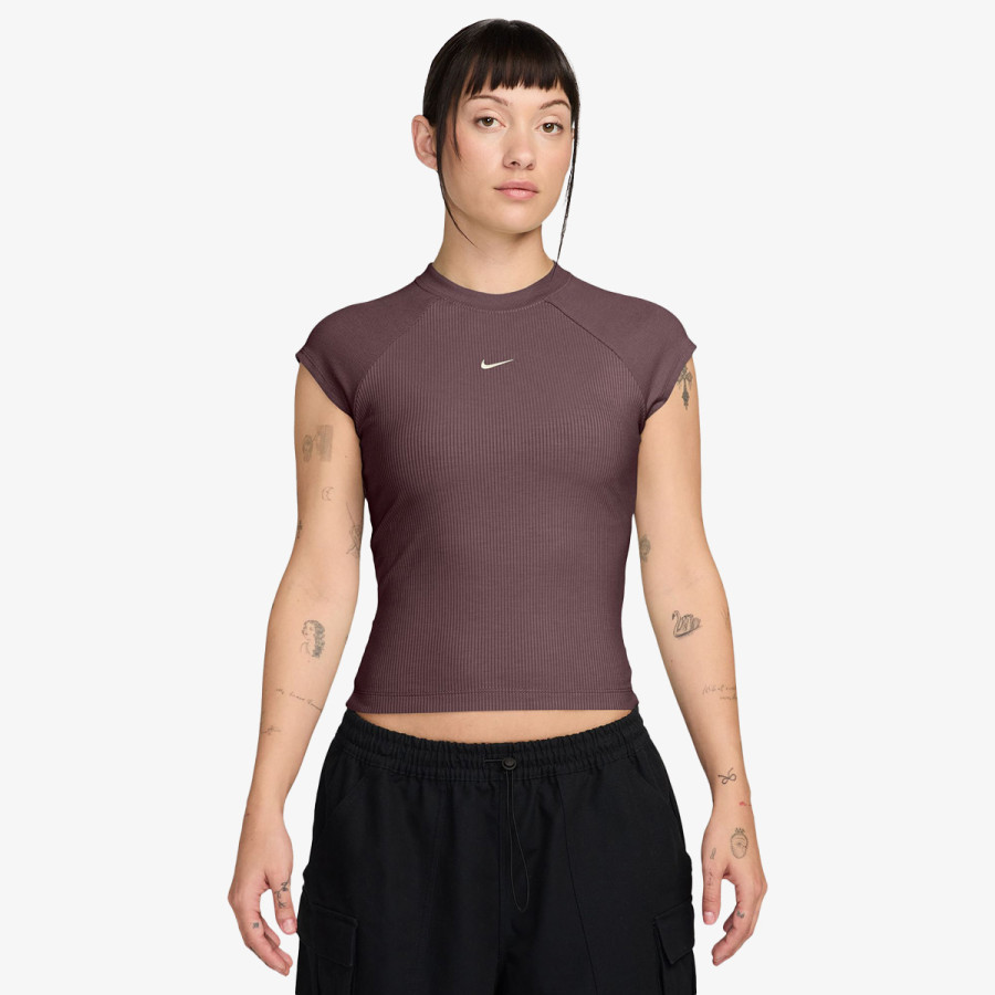 Nike W NSW CHILL KNIT RIB SS TOP 