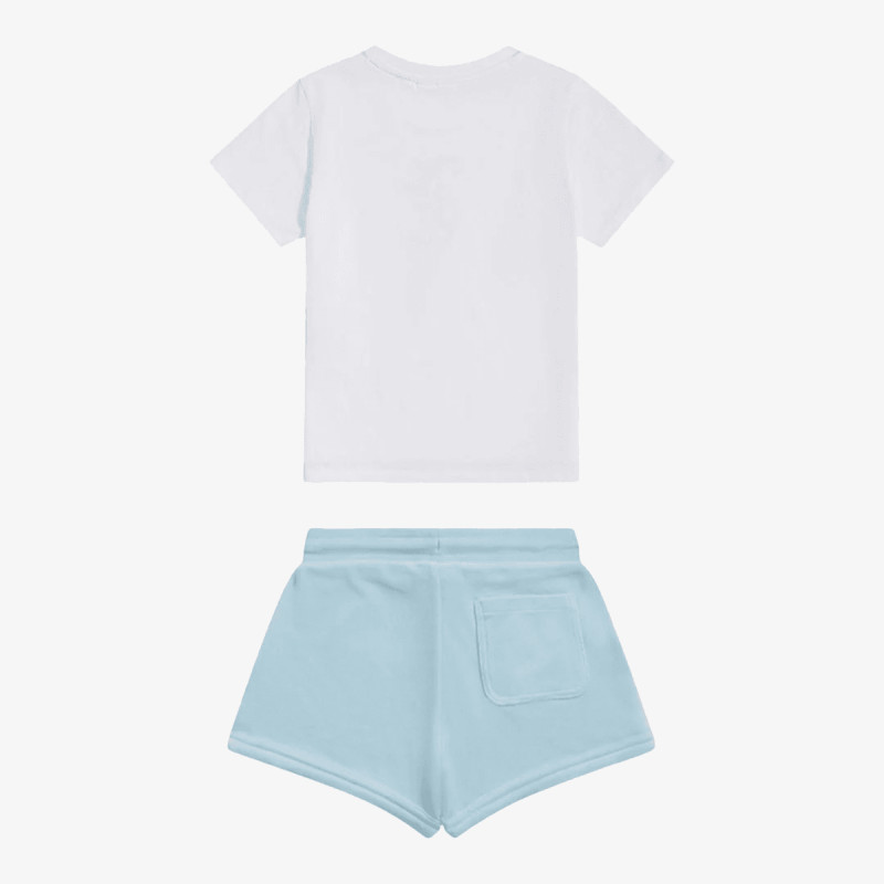 Juicy Couture JC Logo Tee & Velour Short Set 