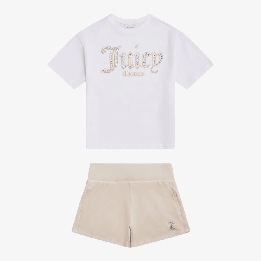 Juicy Couture Oversize Tee & Velour Short Set 