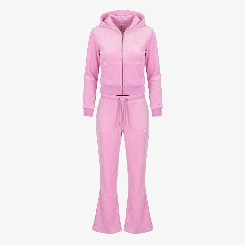 Juicy Couture DIAMANTE VELOUR ZIP THROUGH & BOOTCUT JO 