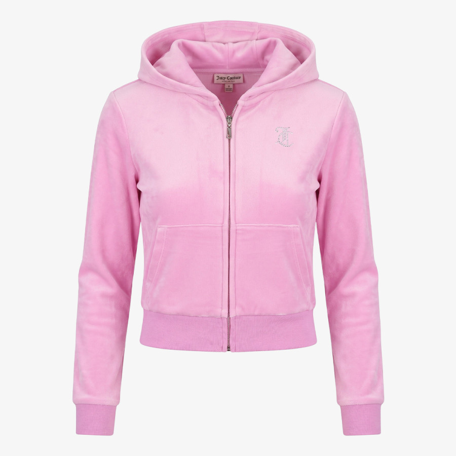 Juicy Couture DIAMANTE VELOUR ZIP THROUGH & BOOTCUT JO 