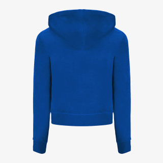 JUICY COUTURE ZIP THROUGH HOODIE WITH  ZIP PULL &  JC 