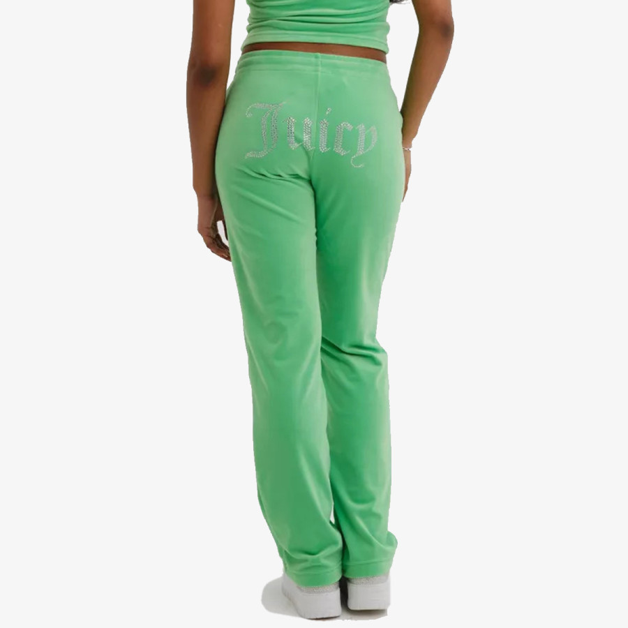 JUICY COUTURE VELOUR TRACK PANT WITH DIAMANTE BRANDIN 