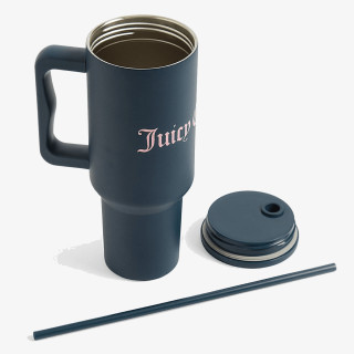Juicy Couture Steel Tumbler With Straw 