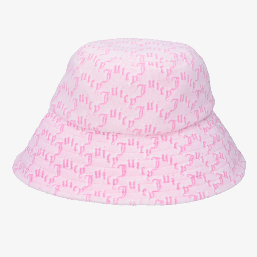 JUICY COUTURE TOWELLING LONG BRIM BUCKET HAT 