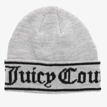 JUICY COUTURE INGRID FLAT KNIT BEANIE 