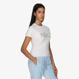 Juicy Couture FITTED T-SHIRT WITH RODEO JUICY DIAMANTE 