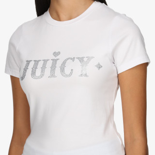 Juicy Couture FITTED T-SHIRT WITH RODEO JUICY DIAMANTE 