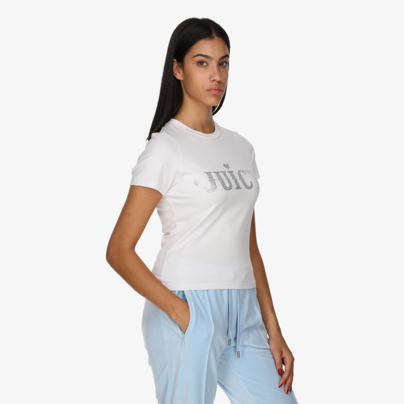 Juicy Couture FITTED T-SHIRT WITH RODEO JUICY DIAMANTE 