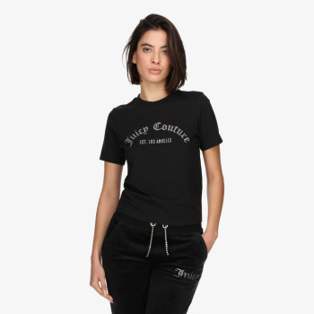 JUICY COUTURE ARCHED DIAMANTE NOAH T-SHIRT 