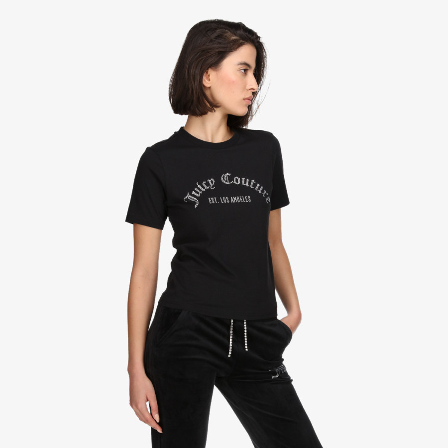 JUICY COUTURE ARCHED DIAMANTE NOAH T-SHIRT 