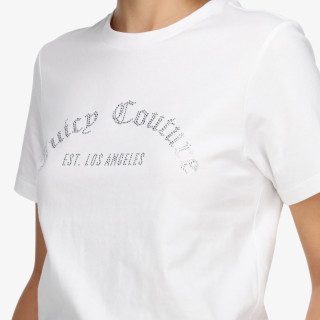 JUICY COUTURE ARCHED DIAMANTE NOAH T-SHIRT 