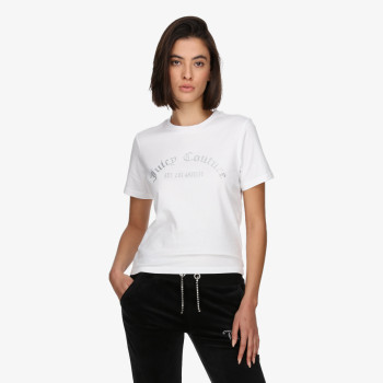 JUICY COUTURE ARCHED DIAMANTE NOAH T-SHIRT 