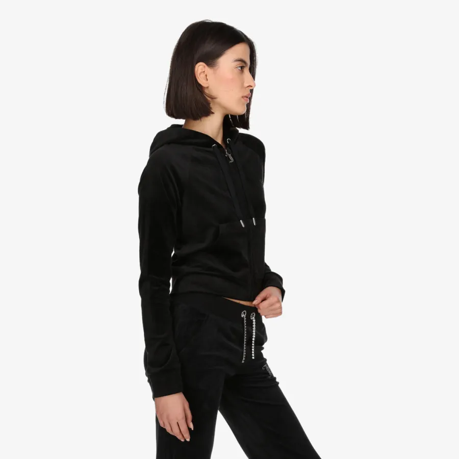 JUICY COUTURE CLASSIC VELOUR HOODIE WITH JUICY  LOGO 