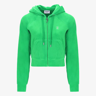 JUICY COUTURE CLASSIC VELOUR HOODIE WITH JUICY  LOGO 
