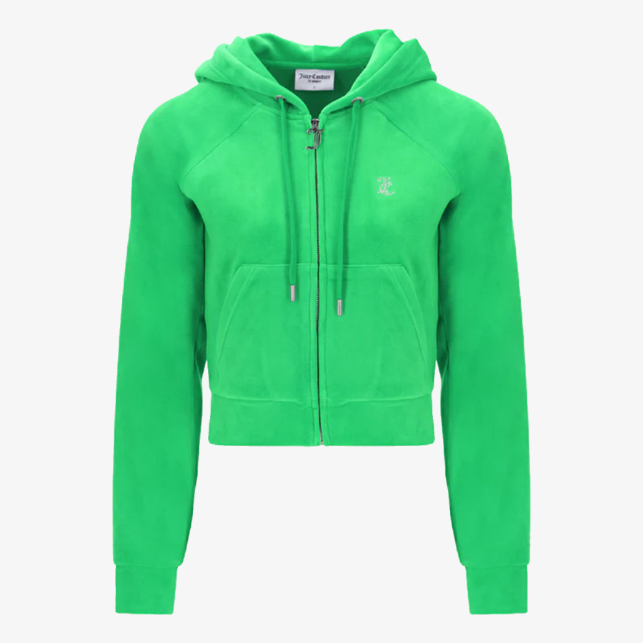 Juicy Couture CLASSIC VELOUR HOODIE WITH JUICY  LOGO 