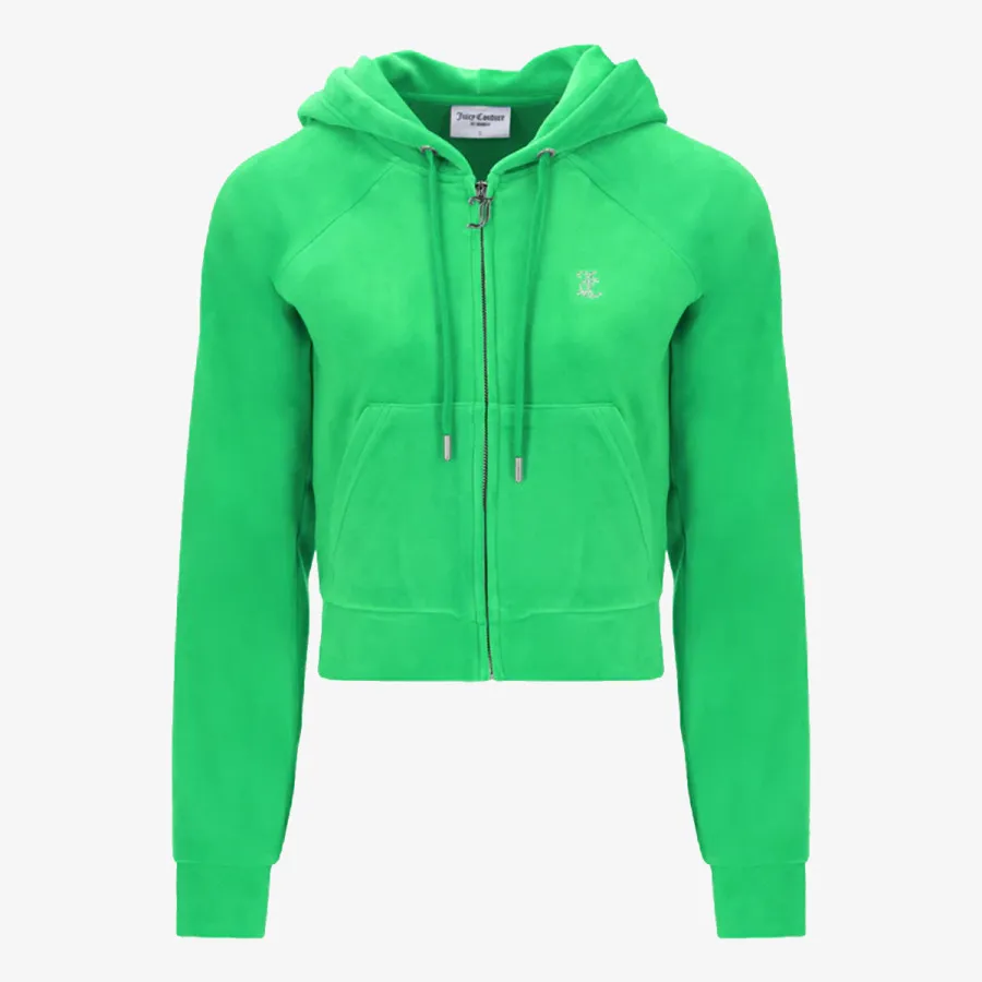 JUICY COUTURE CLASSIC VELOUR HOODIE WITH JUICY  LOGO 