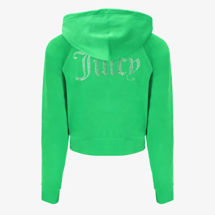 JUICY COUTURE CLASSIC VELOUR HOODIE WITH JUICY  LOGO 