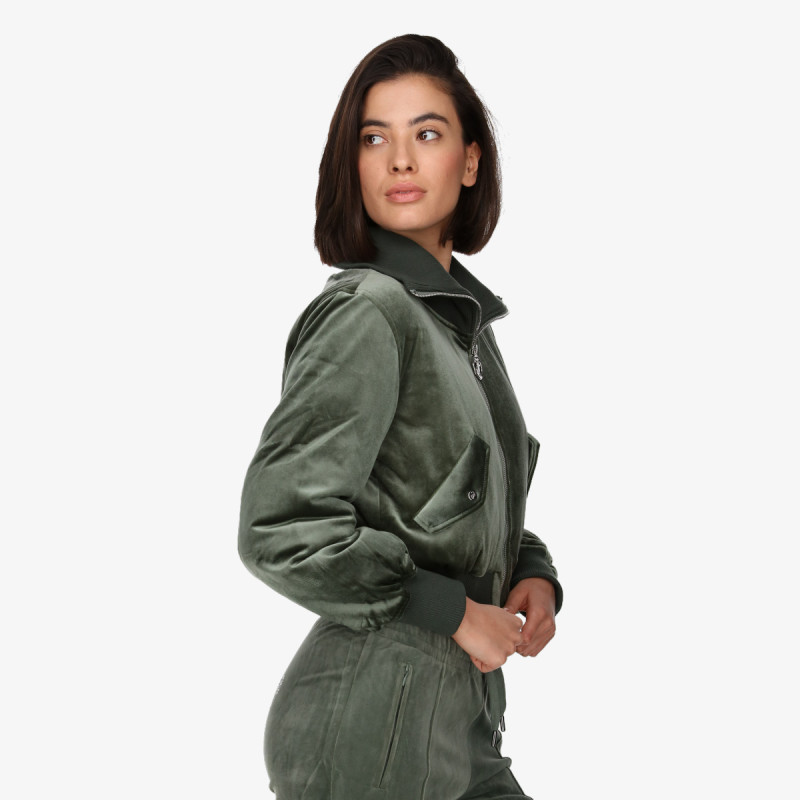 Juicy Couture RYDELL DIAMANTE BOMBER COAT 