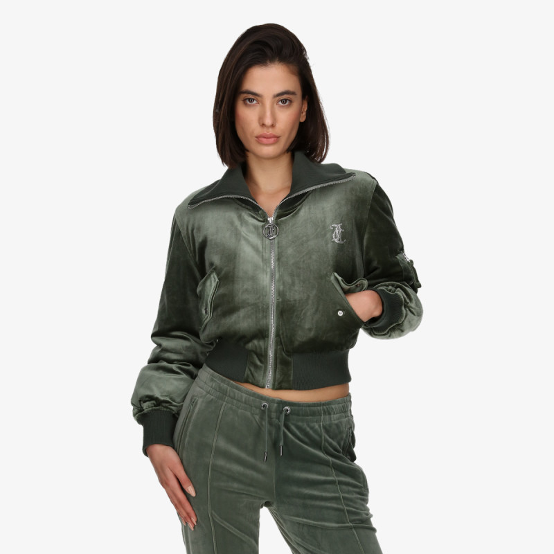 Juicy Couture RYDELL DIAMANTE BOMBER COAT 
