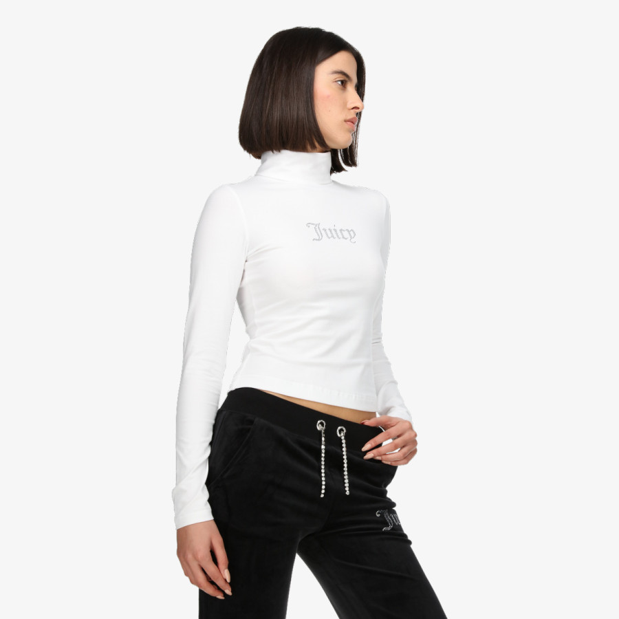 Juicy Couture VIRGO DIAMANTE ROLL NECK TOP 