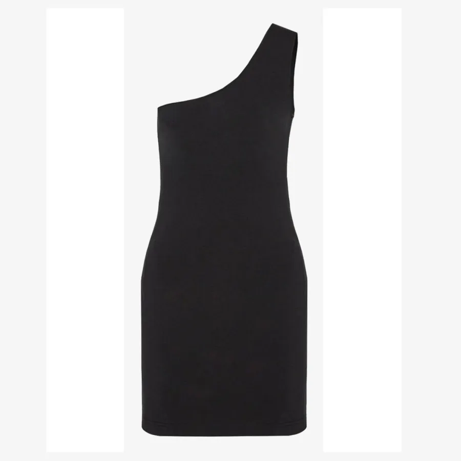 JUICY COUTURE ASYMMETRIC FITTED DRESS WITH DIAMANTE 