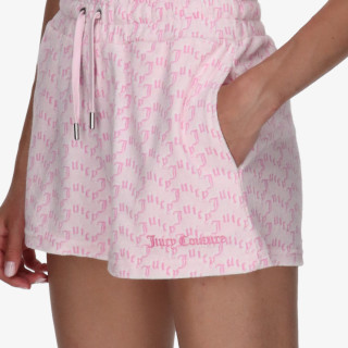 Juicy Couture TOWELLING SHORT WITH MONOGRAM 