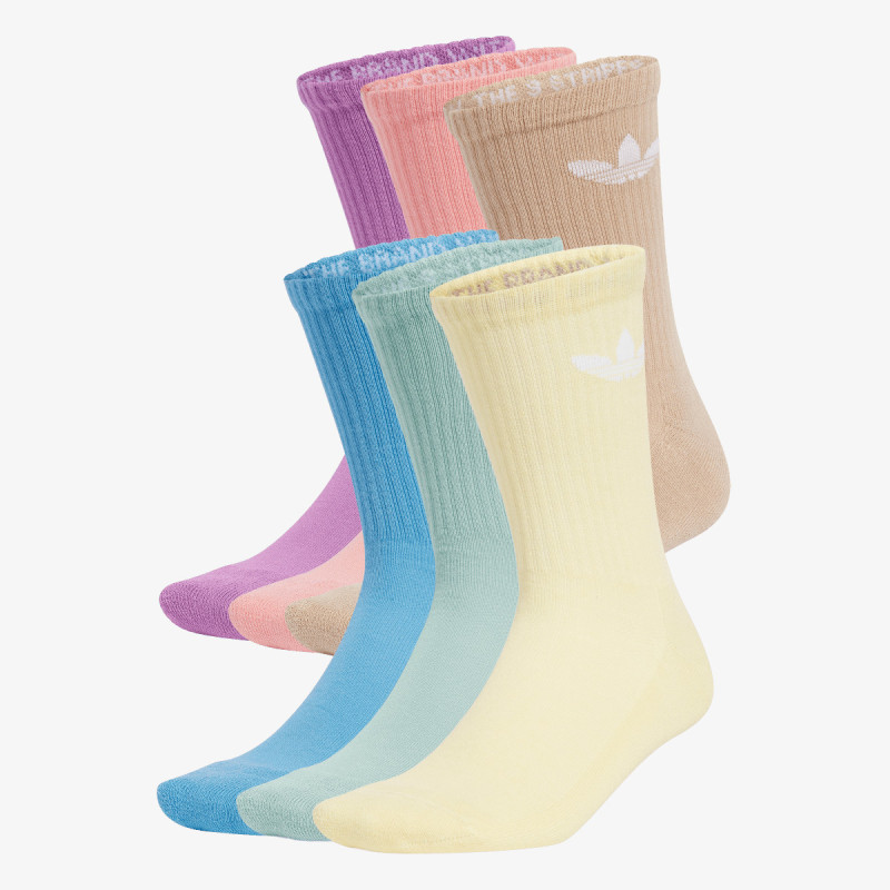 adidas Ponožky Trefoil Cushion Crew –⁠ 6 párů 