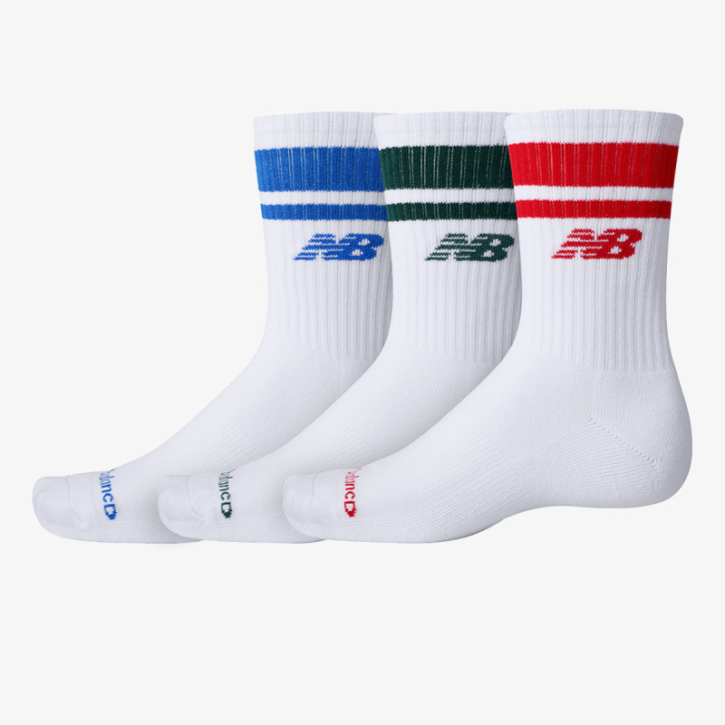 New Balance Everyday Stripe Midcalf 3 Pack 