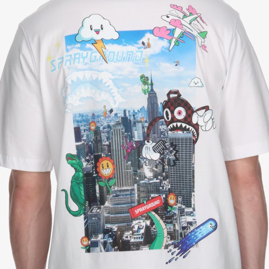 SPRAYGROUND CHARACTER INVASION T-SHIRT WHT 