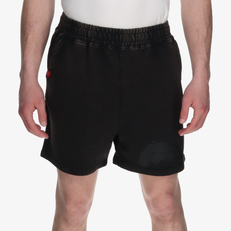 SPRAYGROUND STONE WASHED MELTED SHARK SHORTS BLK 