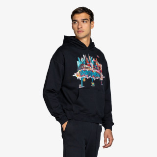 SPRAYGROUND CITY SKYLINE COMFY HOODIE BLK 