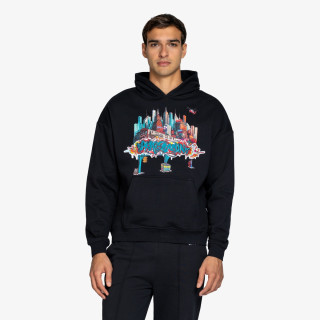 SPRAYGROUND CITY SKYLINE COMFY HOODIE BLK 